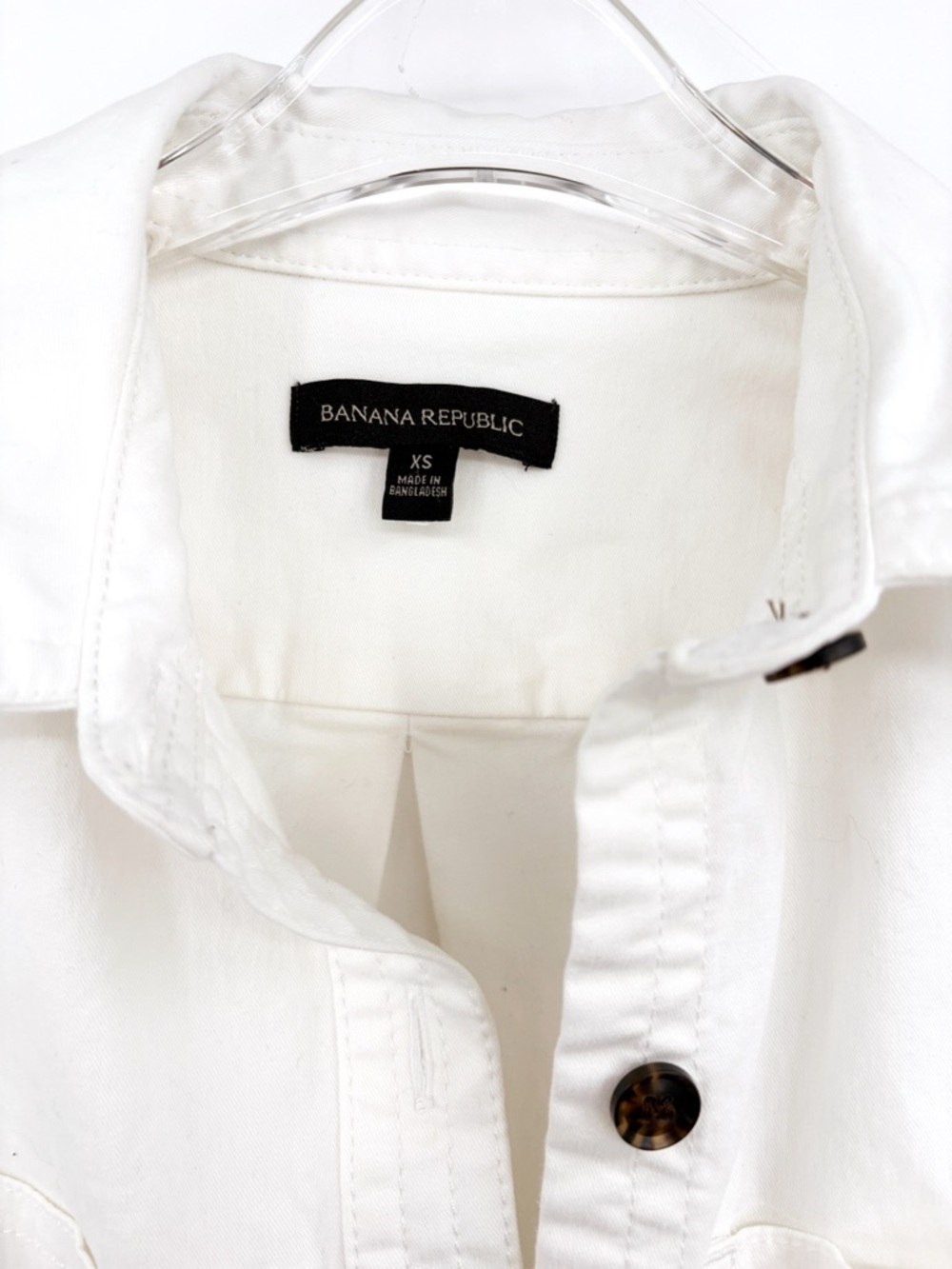BANANA REPUBLIC Utility Jumpsuit in White Linen-Blend XS - Picture 7 of 11